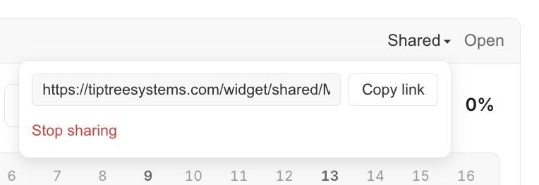 Share widget